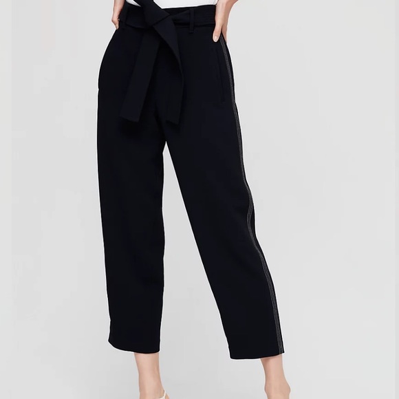 Wilfred Black Jallade Side Stitch Pants Size 8 NO BELT - Picture 3 of 13